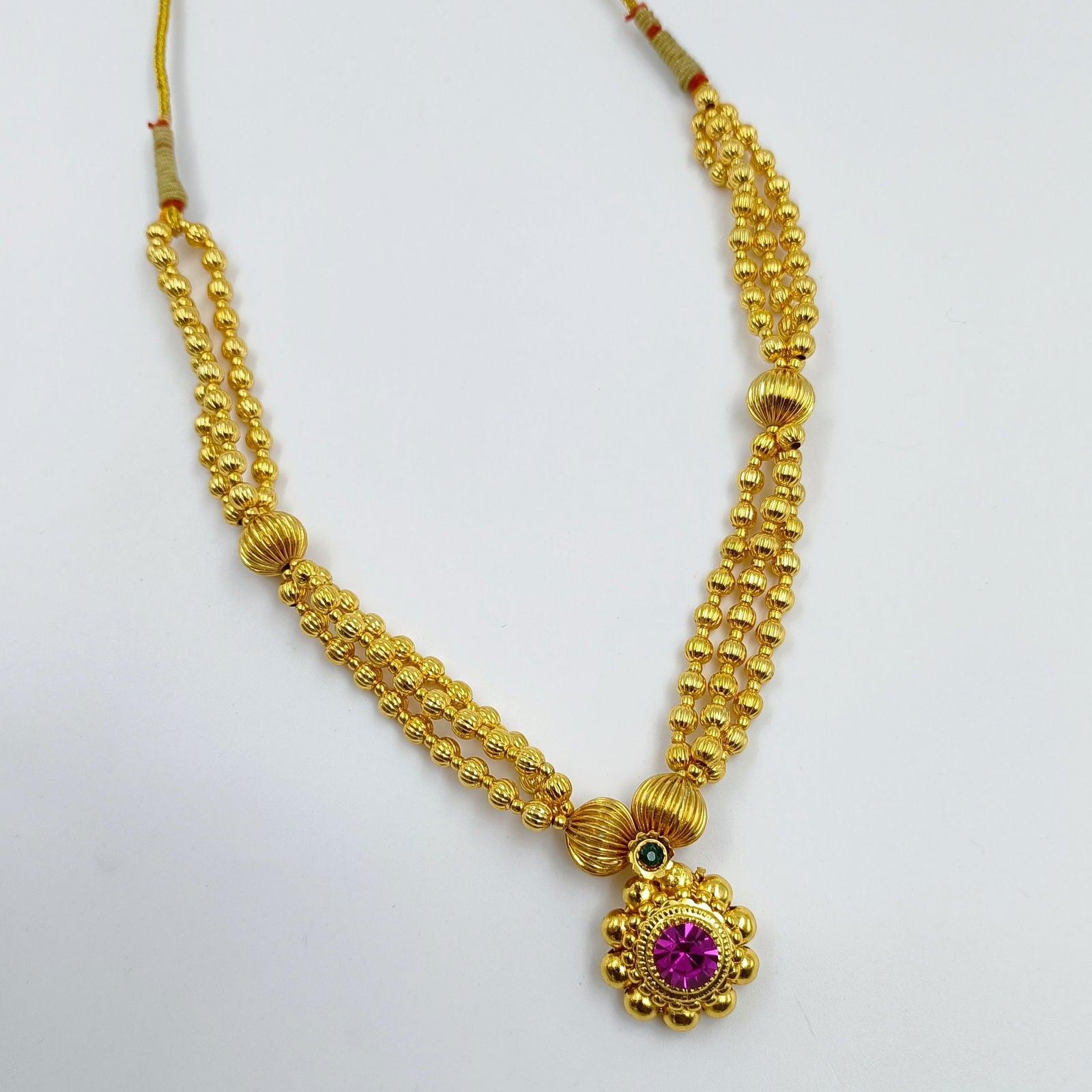 Elegant Designer Thushi - Shree Radhe Pearls