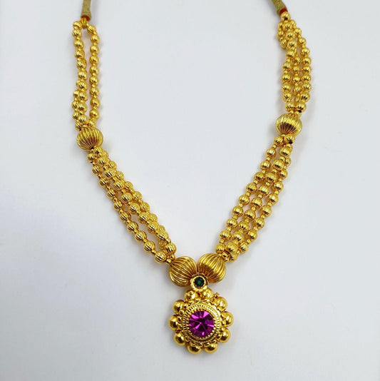 Elegant Designer Thushi - Shree Radhe Pearls