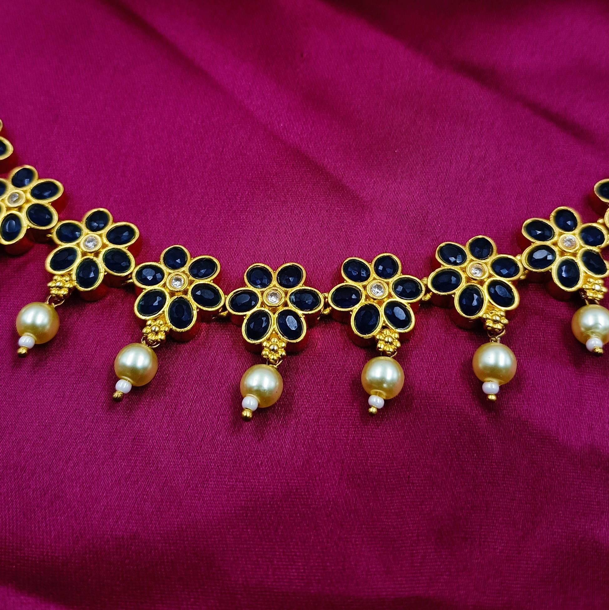 Pretty Floret Designer Necklace Set