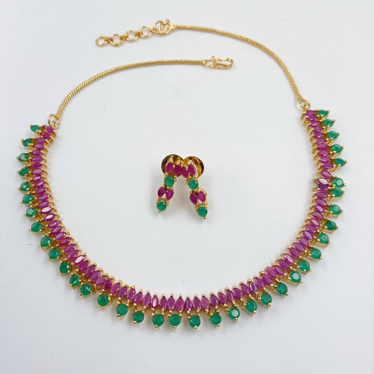 Radiant Designer Necklace Set