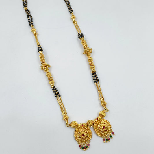 Trendy Damru Pattern Short Mangalsutra