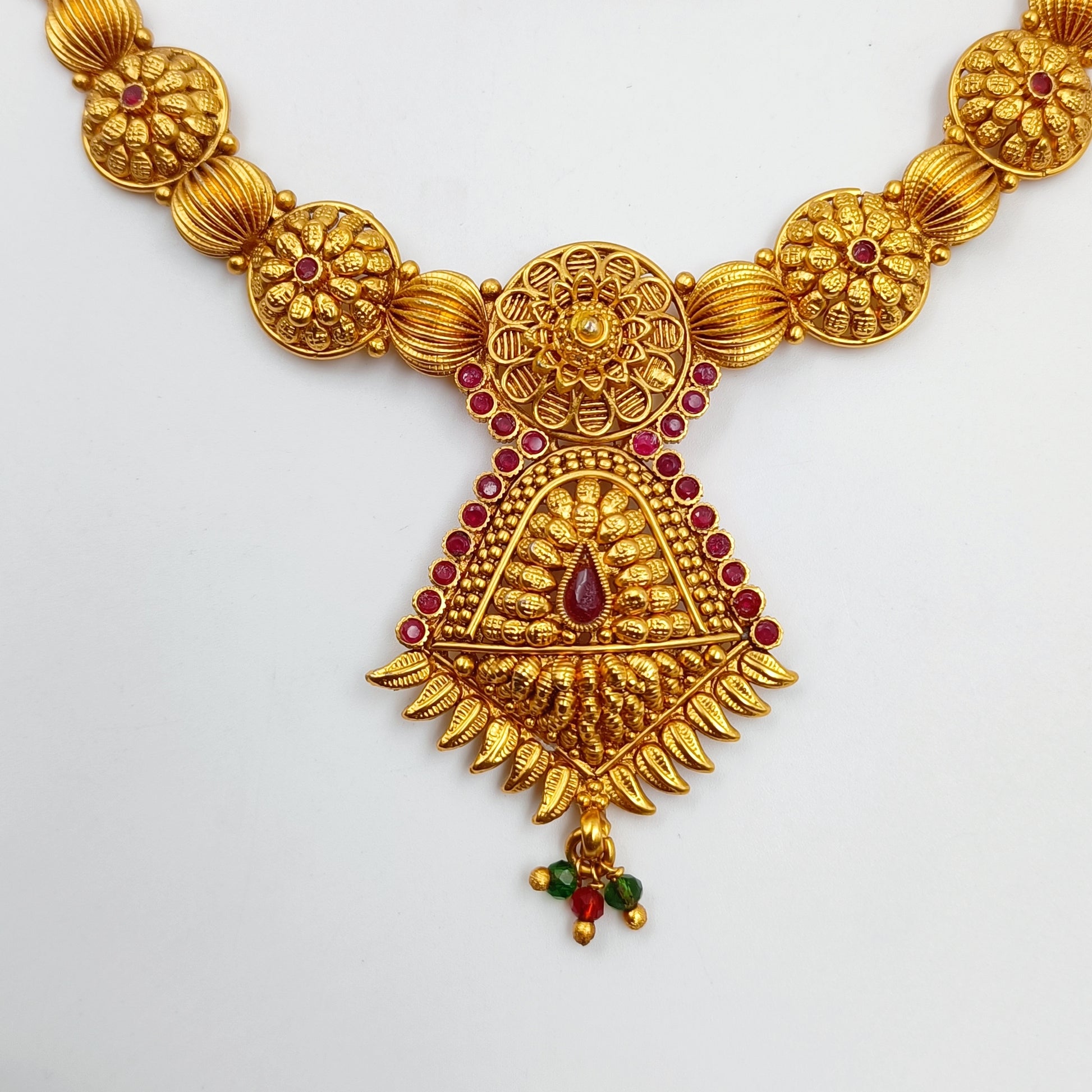 Blossom  Designer Temple Necklace Set