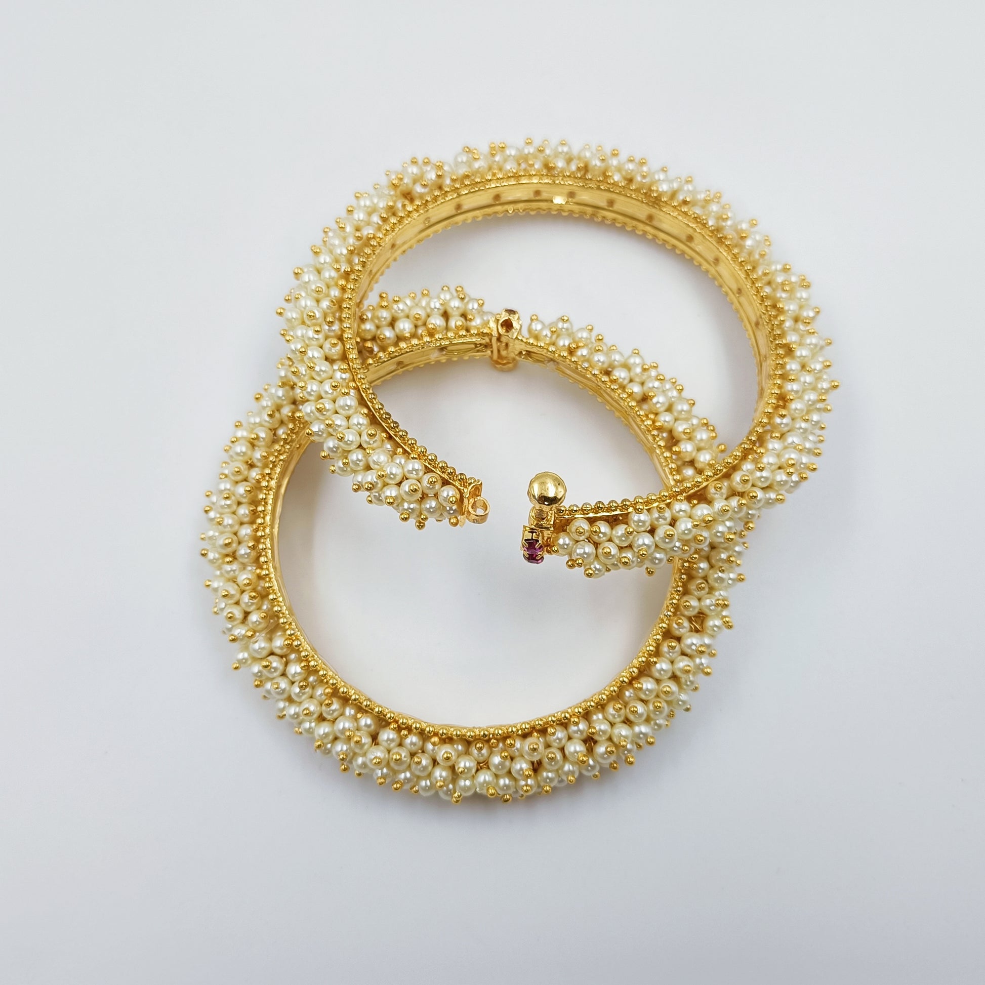 Attractive Pearls Studded Bangles