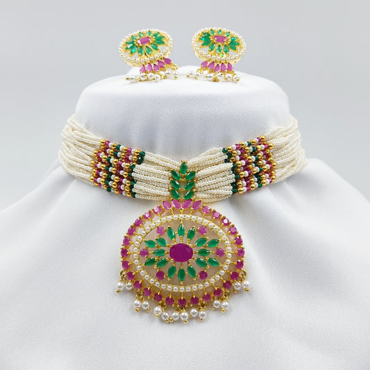 Exclusive Designer Chida Beads Choker Set