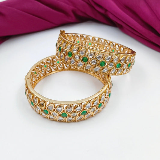 Enticing Designer Real Kundan Bangles