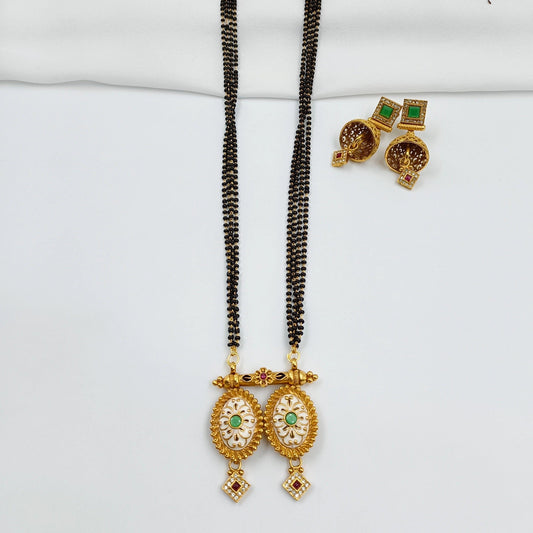 Pleasing Oval Shaped Designer Wati Fancy Mangalsutra