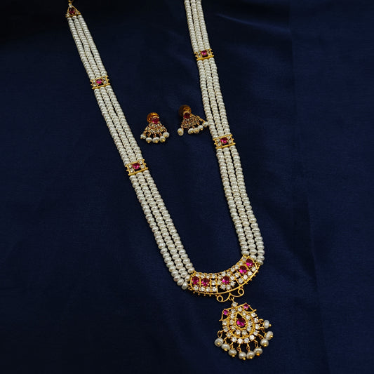 Massive Traditional Designer Real Pearls Ranihaar