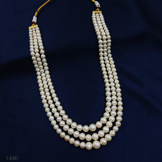 Gorgeous Fresh Water Pearls 3 Layer Designer Mala