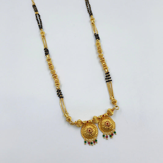 Trendy Damru Pattern Short mangalsutra