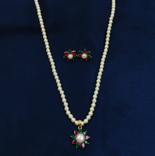 Multicolor Floret Designer Pearls Set
