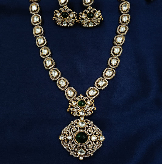 Elegant Designer Antique Finish Kundan Necklace
