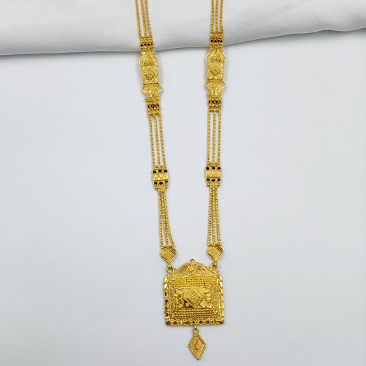 Unique  Square Designer Golden Finish Mangalsutra