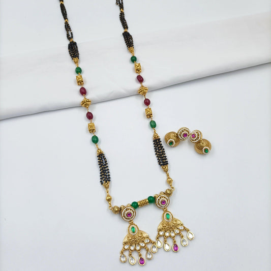 Radiant Floral Designer Long Mangalsutra