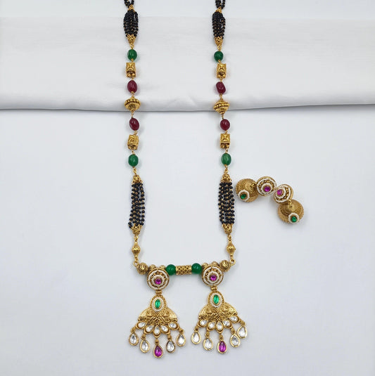 Radiant Floral Designer Long Mangalsutra