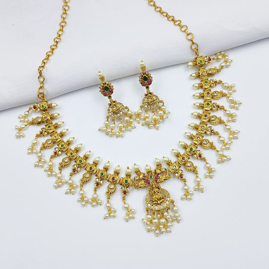 Splendid Laxmi Designer Short Necklace Set