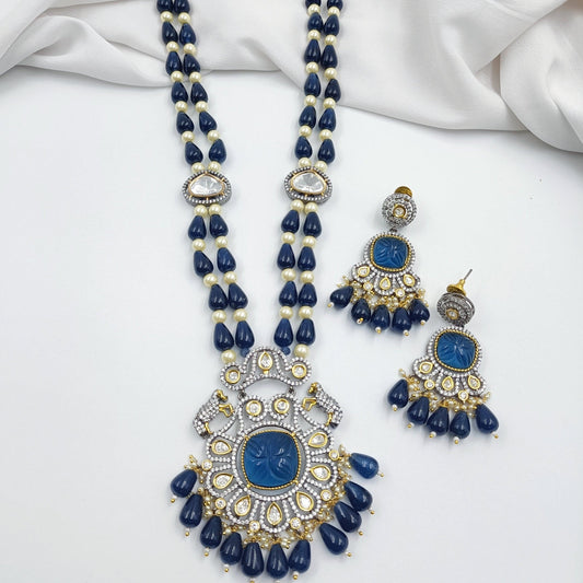 Sparkling Floret Designer Trendy Beads Long Set