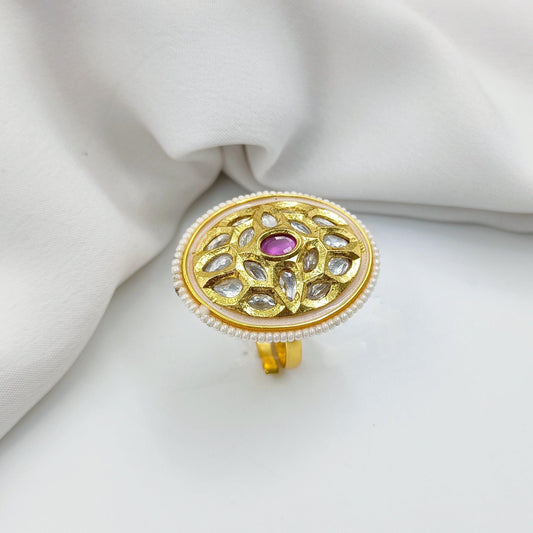 Majestic Oval Shaped Designer Finger Ring