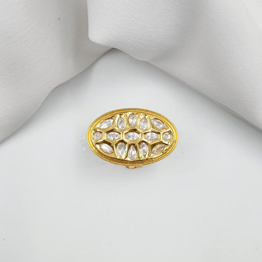 Unique Oval Shaped Designer Finger Ring