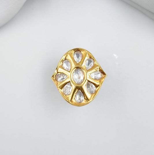 Stylish Kundan Designer Finger Ring