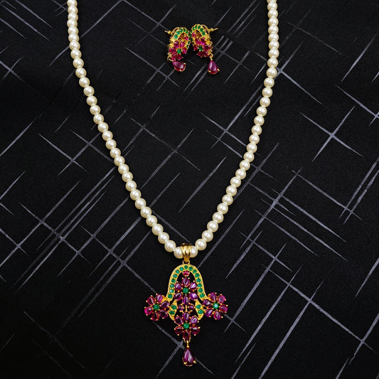 Precious Floret Designer Pearls Set