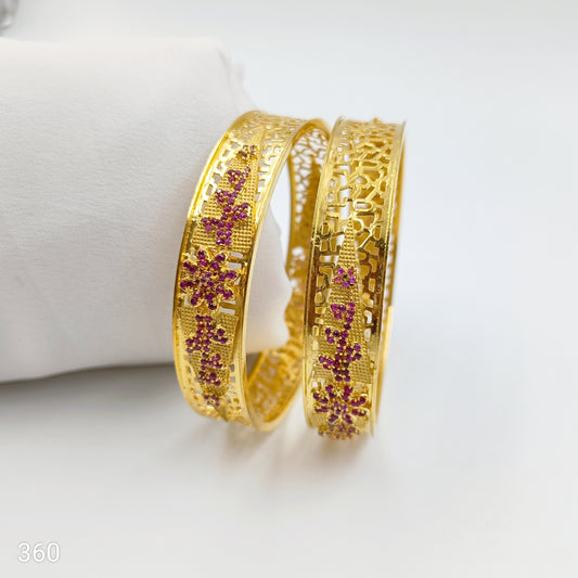 Precious Floret Designer 1 Gram Bangles