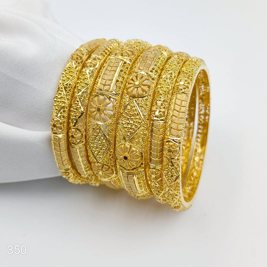 Phoolkawr Gold Plated Bangles