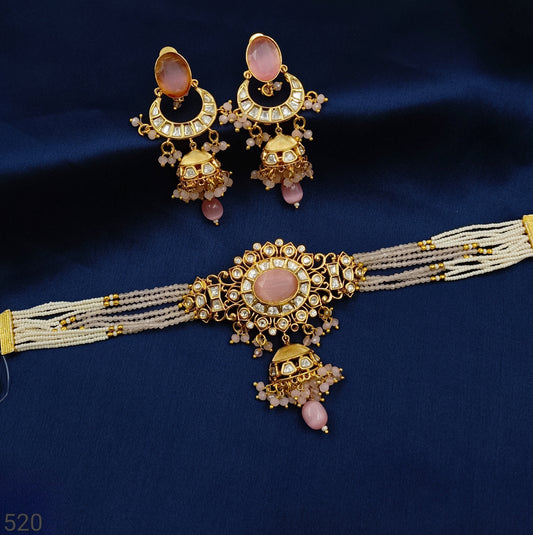 Sparkling Designer Kundan Choker Set