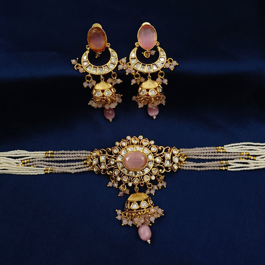 Sparkling Designer Kundan Choker Set