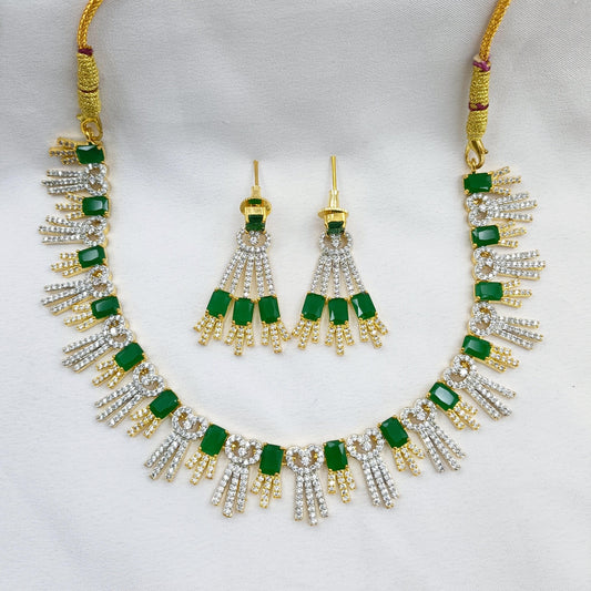 Unique Square Shaped Designer Necklace Set