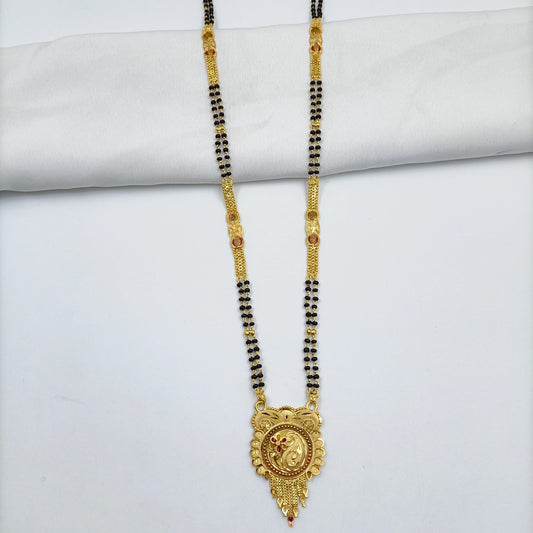 Floral Designer Delicate Gold Plated Mangalsutra