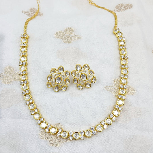 Splendid Designer Kundan Necklace Set