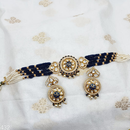 Unique Trendy Designer Kundan Choker Set