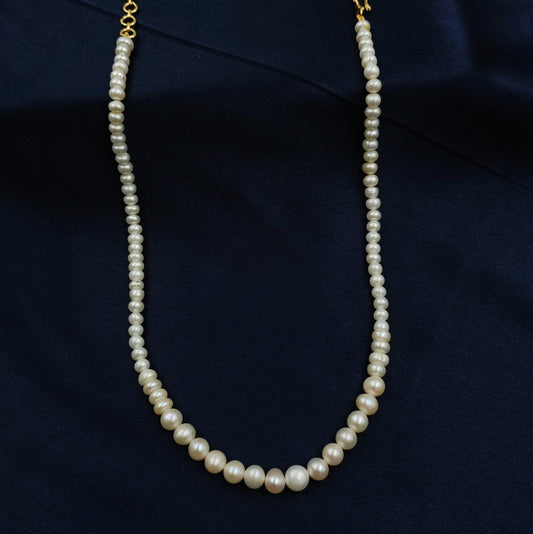 Uneven Fresh Water Pearls Studded Mala