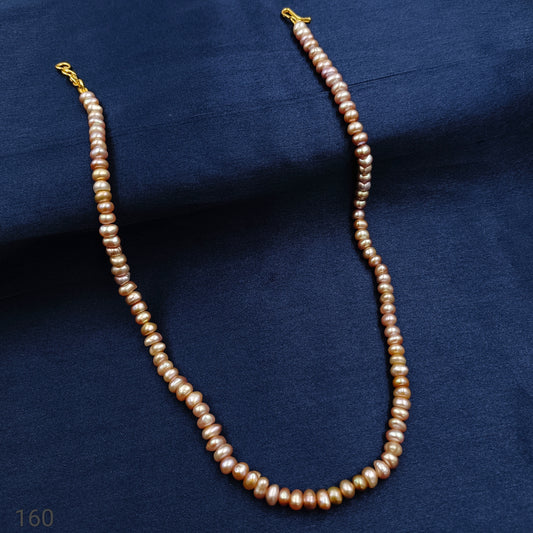 Gorgeous Real Pearls Single Line Mala