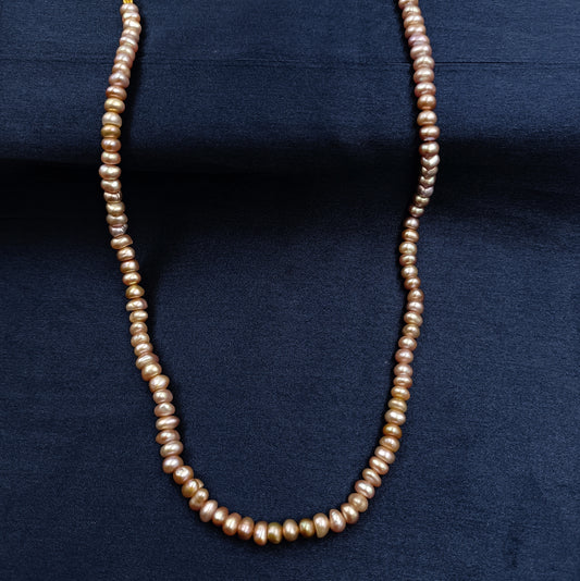 Gorgeous Real Pearls Single Line Mala