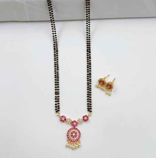 Trendy Floret Designer CZ Mangalsutra