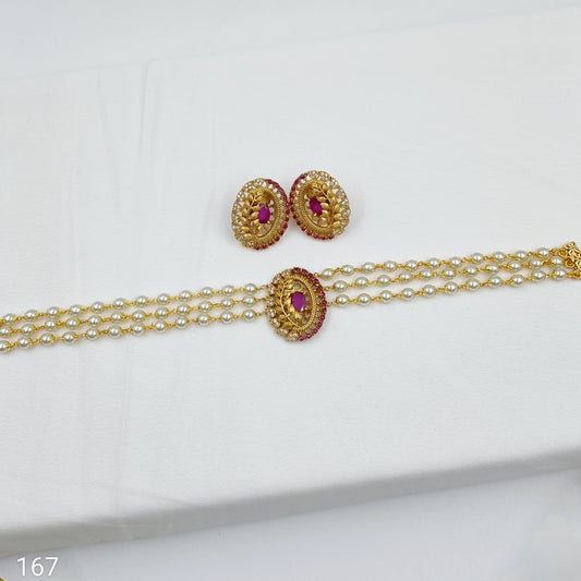 Splendid Designer Pearls Choker Set