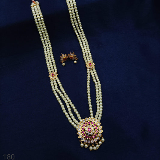 Floret Designer Traditional Pearls Ranihaar