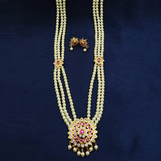 Floret Designer Traditional Pearls Ranihaar