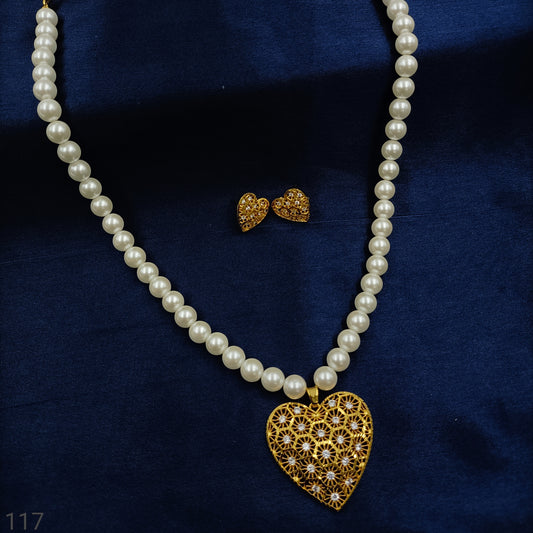 heart Shaped Designer Pearls Set