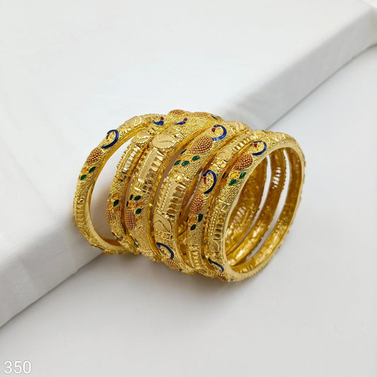 Peacock Designer Bangles Set