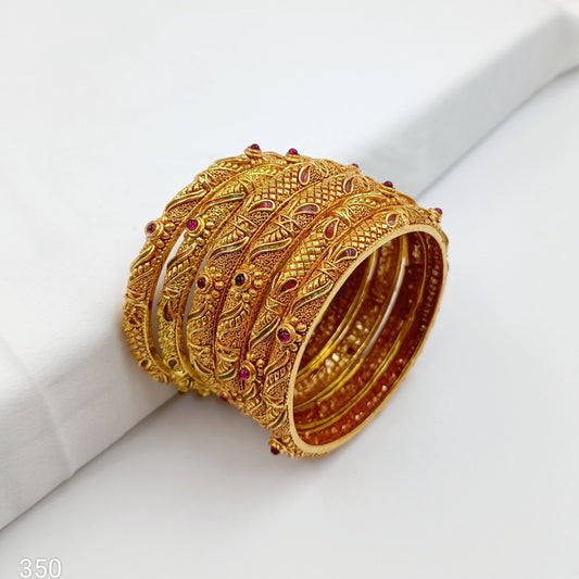 Ravishing Geru Finish Designer Bangles