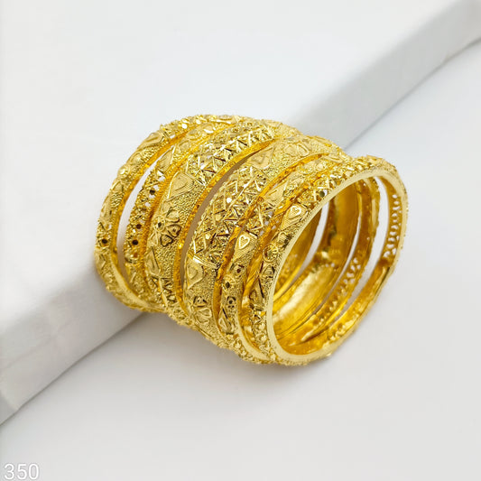 Glossy Floret Designer 1 Gram Finish Bangles