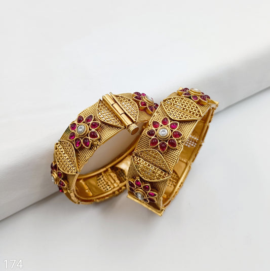 Luminous Floret Designer Fancy Bangles