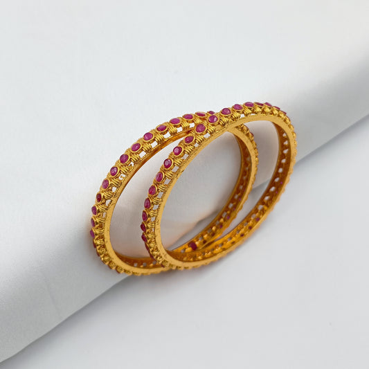 Fancy Designer Temple Finish Bangles