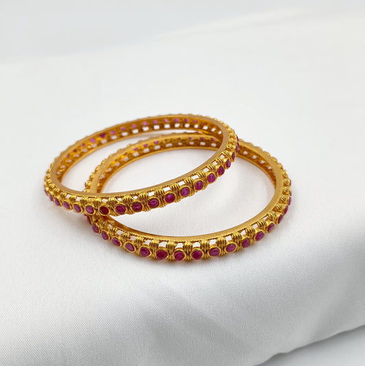 Fancy Designer Temple Finish Bangles