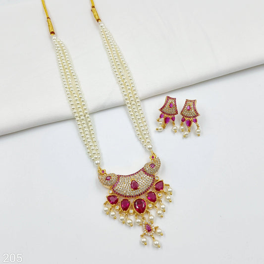 Trendy Peacock Designer Tanmani Necklace