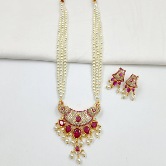 Trendy Peacock Designer Tanmani Necklace