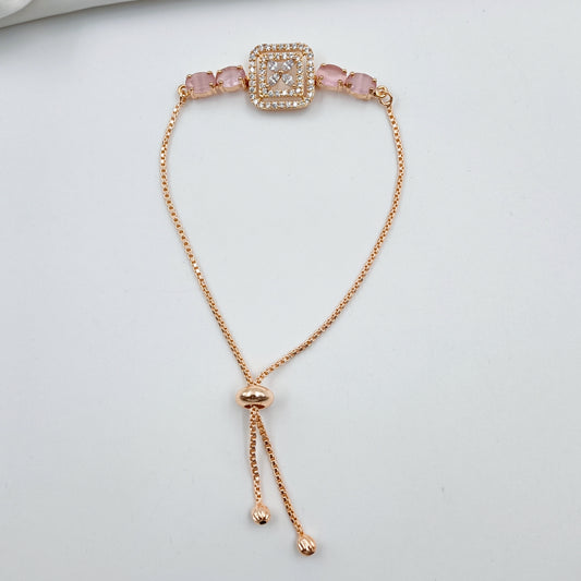 Square Shape Designer CZ Bracelet