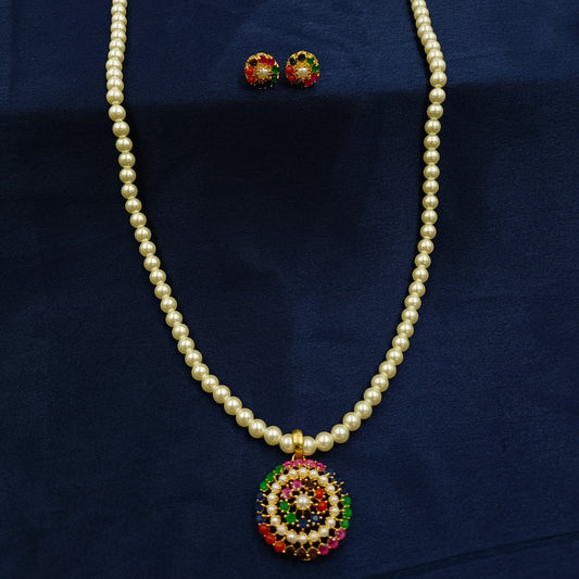 Multicolor Floret Designer Pearls Set